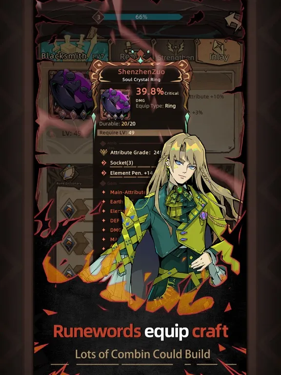 Ảnh chụp màn hình của Legend of Hunters iPad