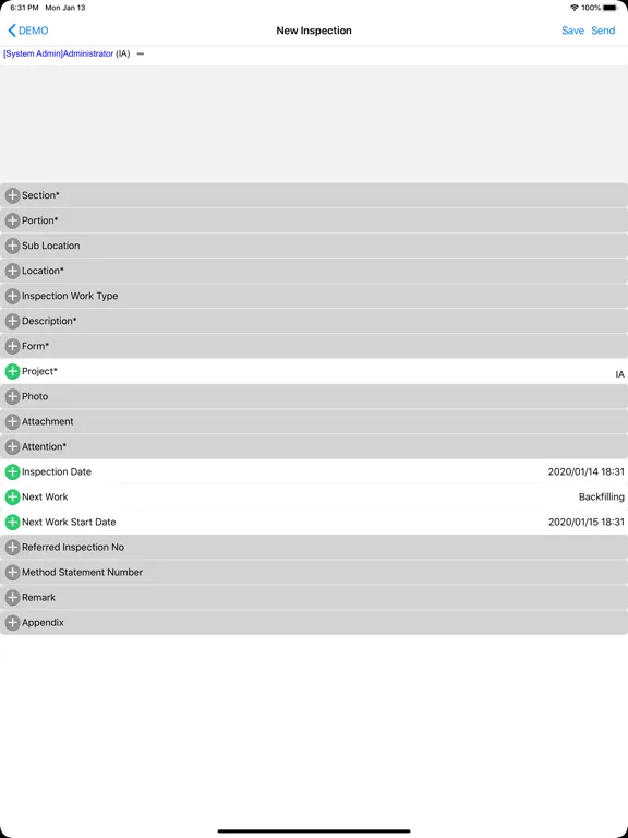 Inno Inspection iPad 应用截图