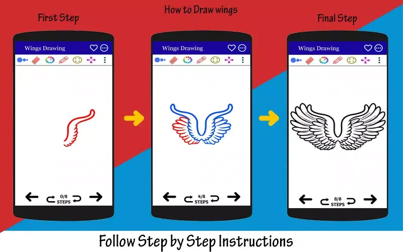 Tangkapan skrin How to Draw Wings