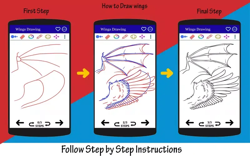 Tangkapan skrin How to Draw Wings