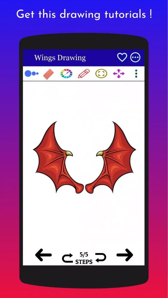 Tangkapan skrin How to Draw Wings