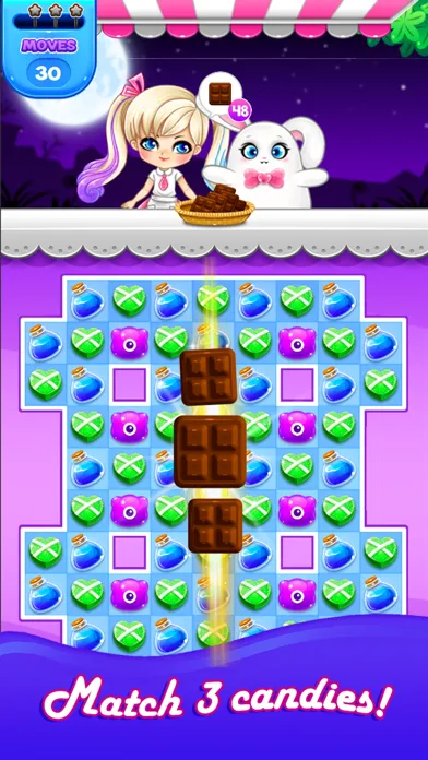 Capturas de tela do Candy Sweet: Match 3 Games