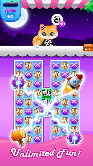 Capturas de tela do Candy Sweet: Match 3 Games