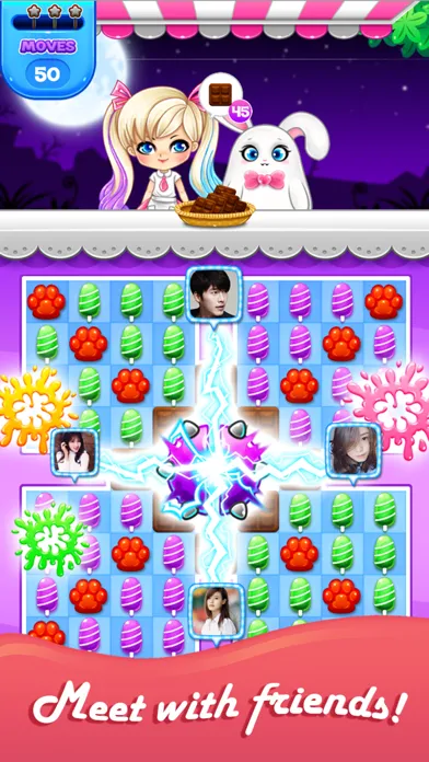 Capturas de tela do Candy Sweet: Match 3 Games