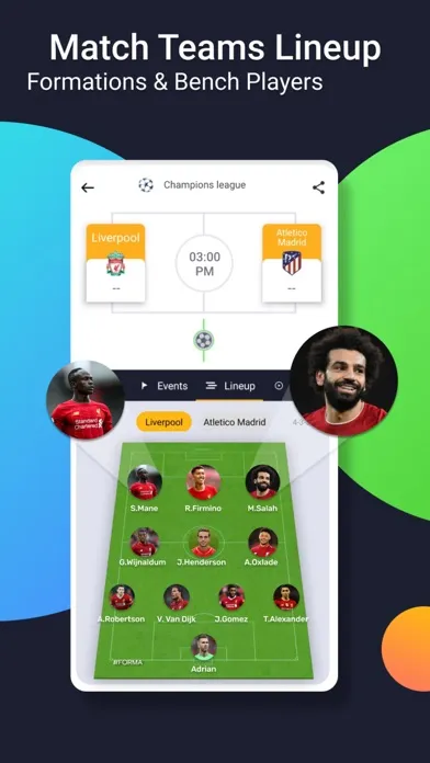 mobiSCORE Today Match Table 스크린샷