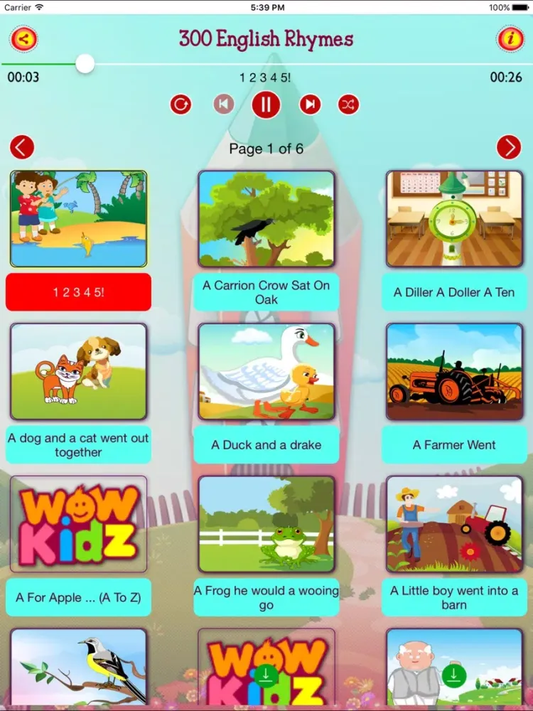 Ảnh chụp màn hình của 300 English Rhymes iPad 