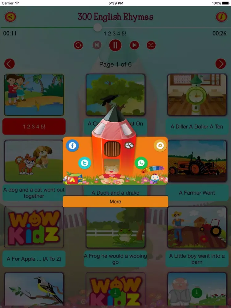 Ảnh chụp màn hình của 300 English Rhymes iPad 
