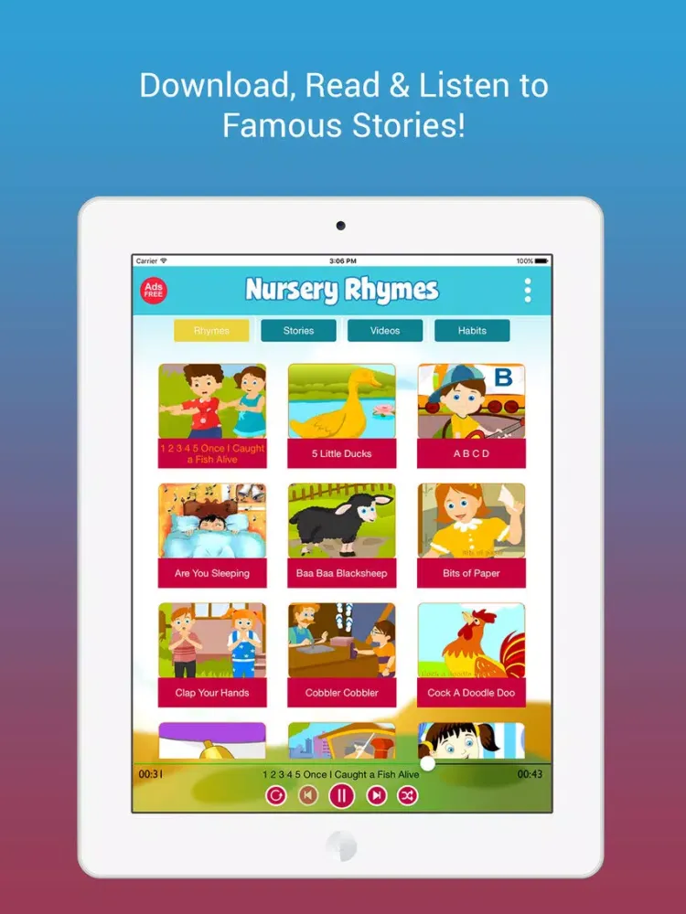 تصاویر 100 Top Nursery Rhymes iPad 