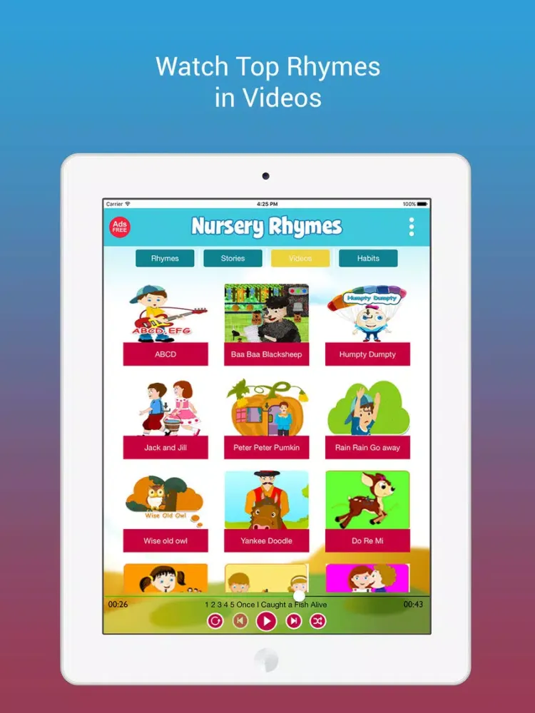 تصاویر 100 Top Nursery Rhymes iPad 