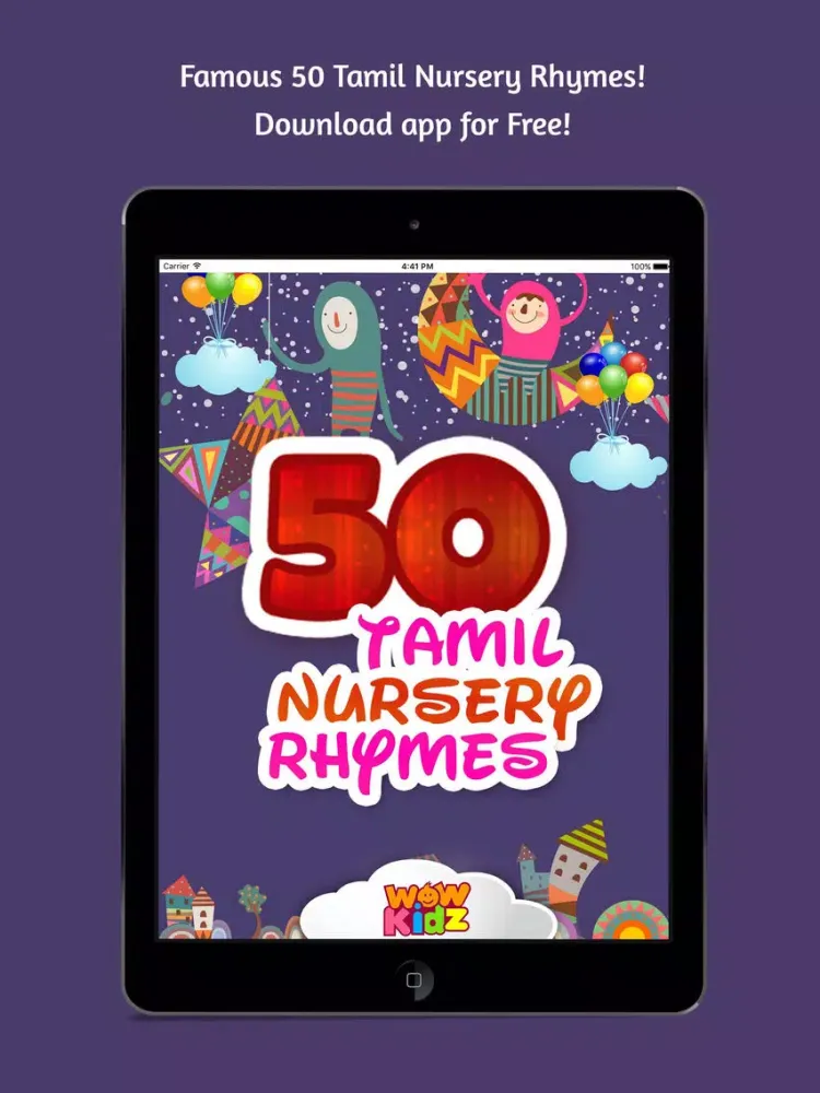 Capturas de pantalla de 50 Tamil Nursery Rhymes iPad 