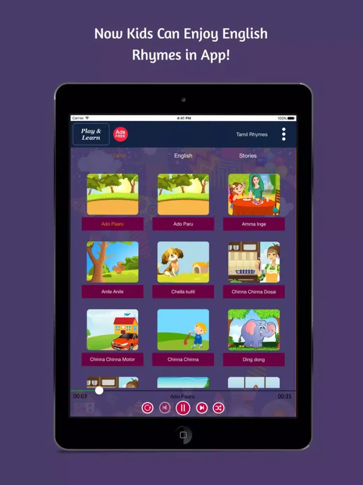Capturas de pantalla de 50 Tamil Nursery Rhymes iPad 