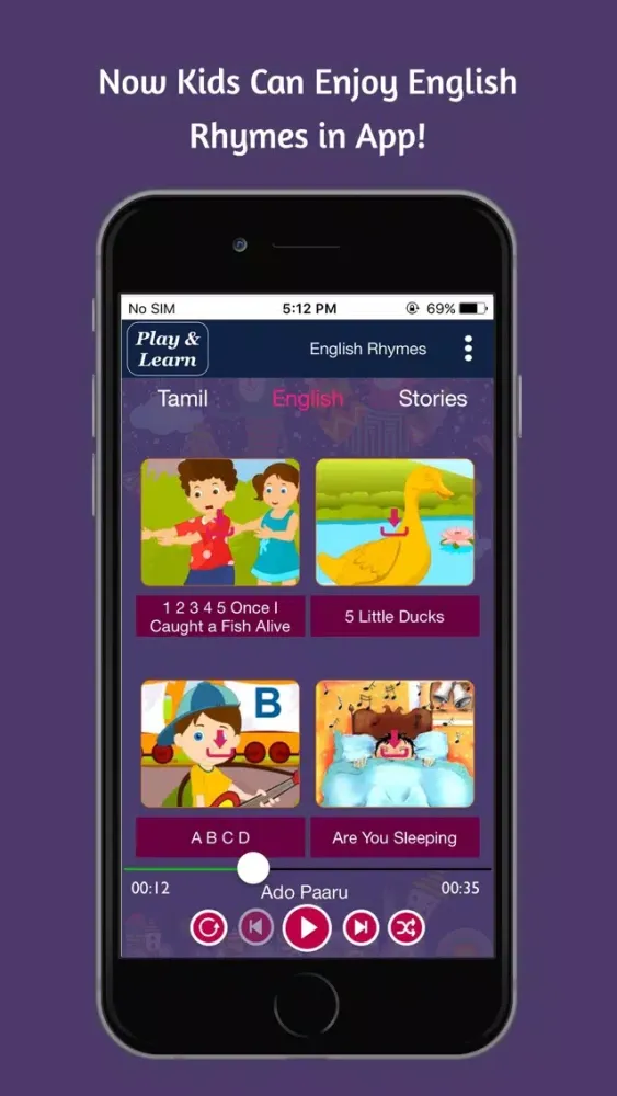 Capturas de pantalla de 50 Tamil Nursery Rhymes