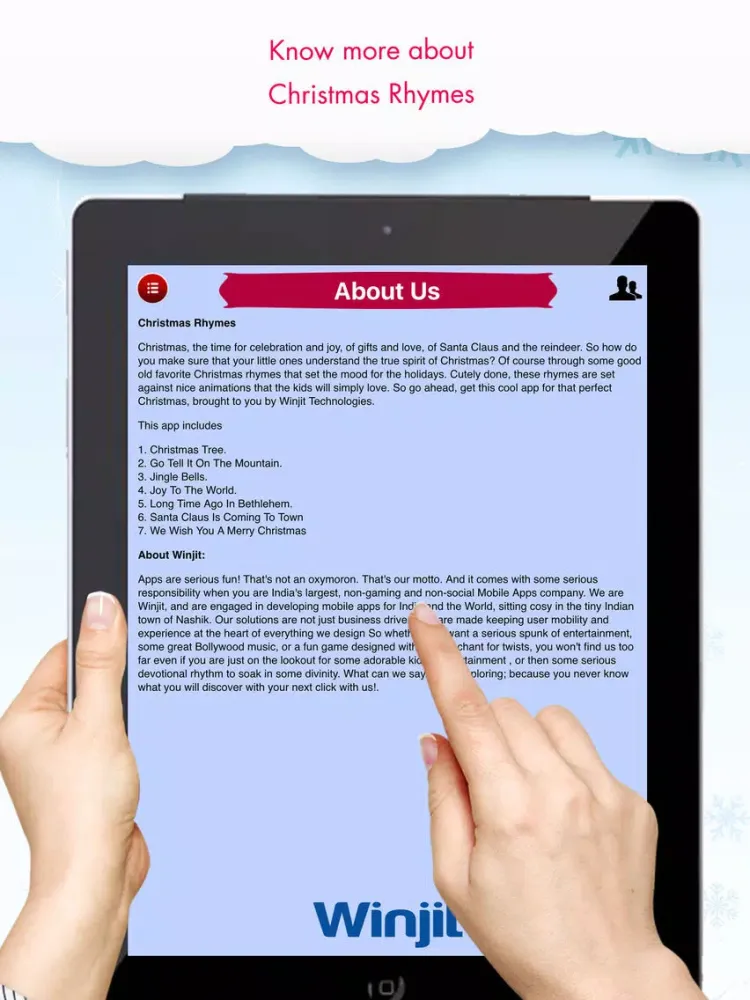 Christmas Rhymes iPad 應用截圖