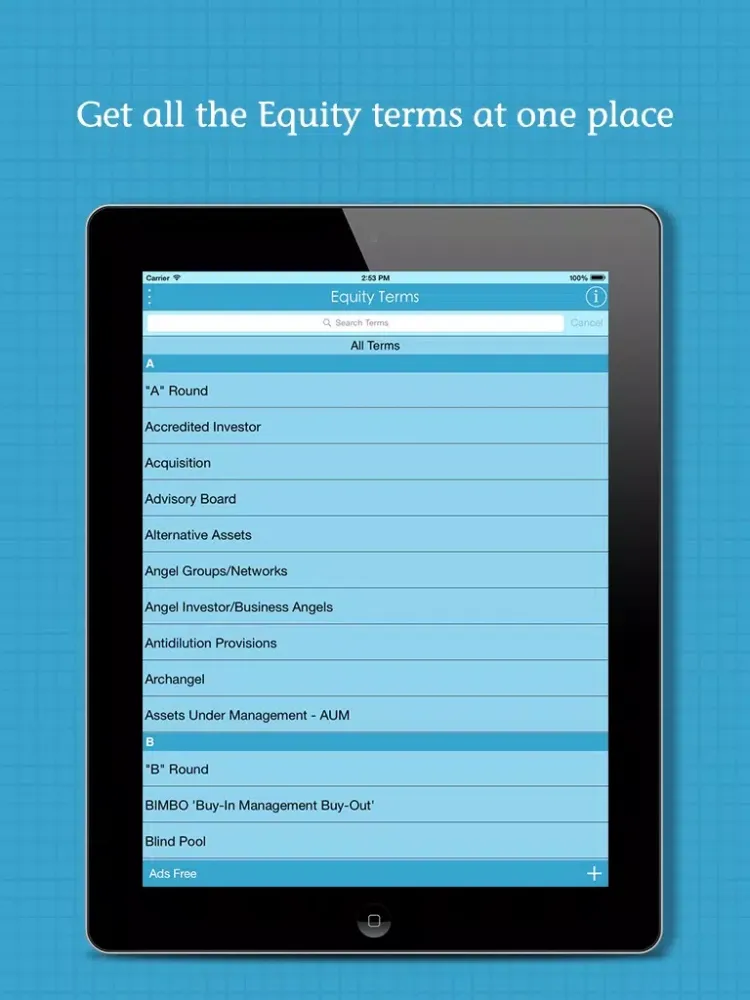 صور Equity Terms iPad 