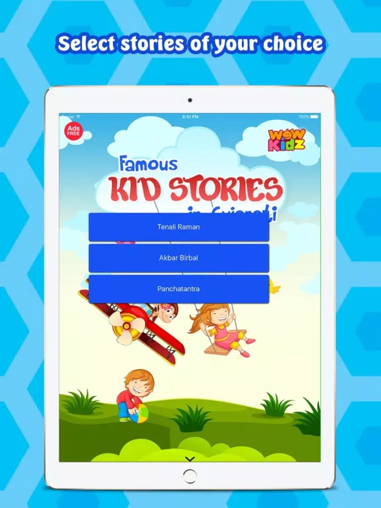 تصاویر Famous Kids Stories in Gujarati iPad 