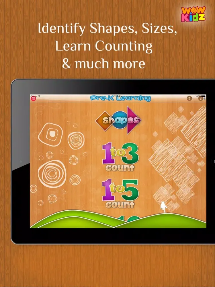 تصاویر Free Kids Learning App – Identify Shapes & Size, Count Numbers and more iPad 