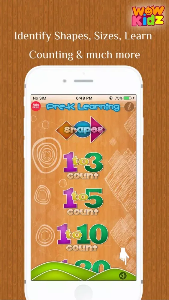 تصاویر Free Kids Learning App – Identify Shapes & Size, Count Numbers and more