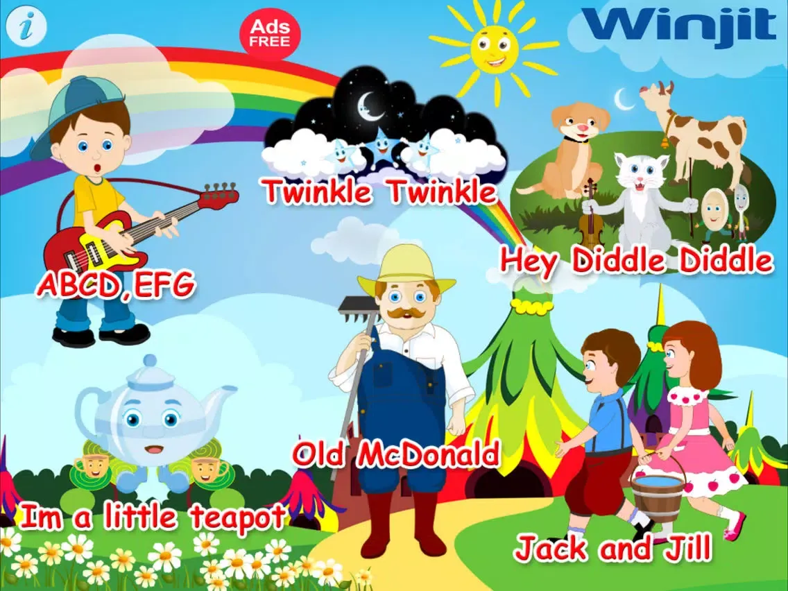 Free Unforgettable Nursery Rhymes iPad 應用截圖