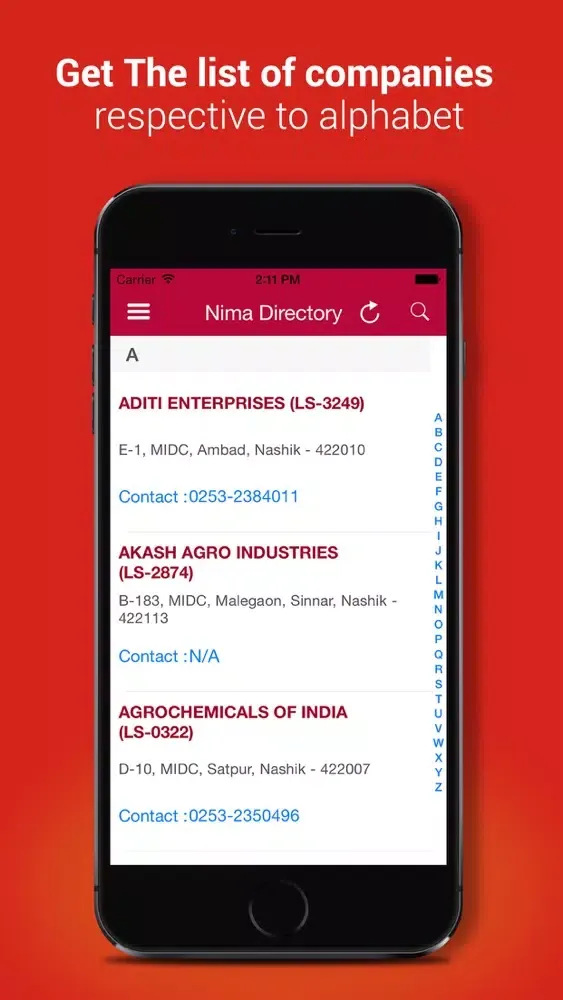 Capturas de pantalla de Nima Directory