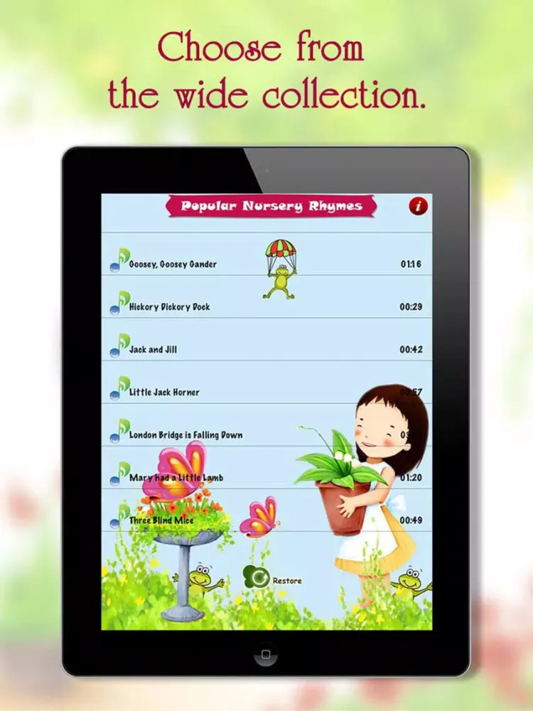 تصاویر Popular Nursery Rhymes iPad 