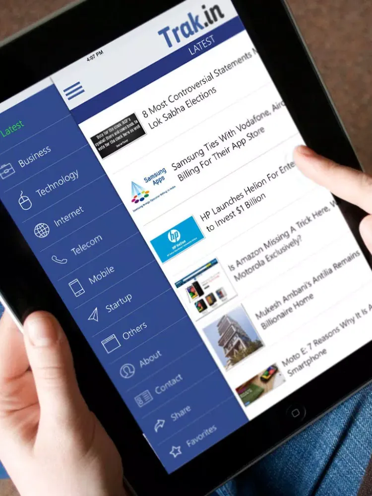 Trak.in - Indias Biz-Tech Buzz iPad  Screenshots