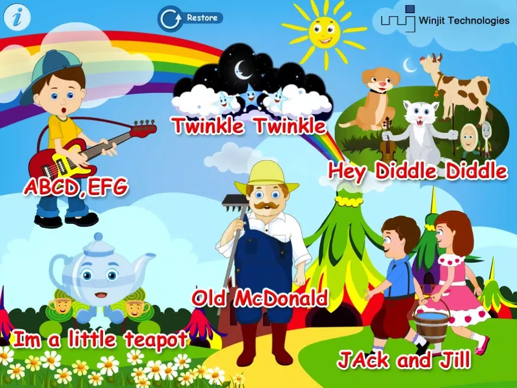 Unforgettable Nursery Rhymes iPad  स्क्रीनशॉट