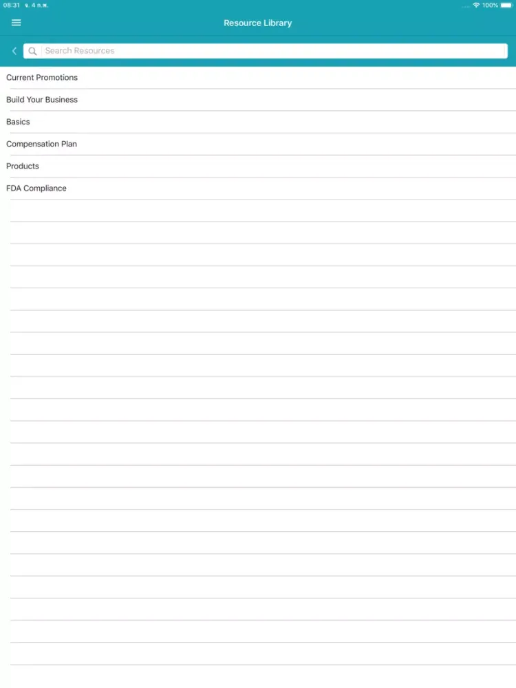 ภาพหน้าจอของ Wink Naturals Impact iPad 