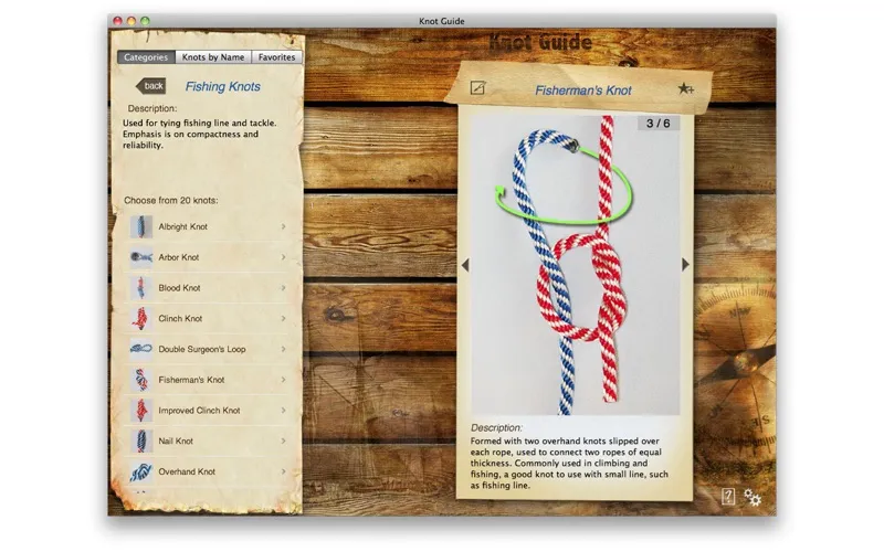 ภาพหน้าจอของ Knot Guide (100+ knots)