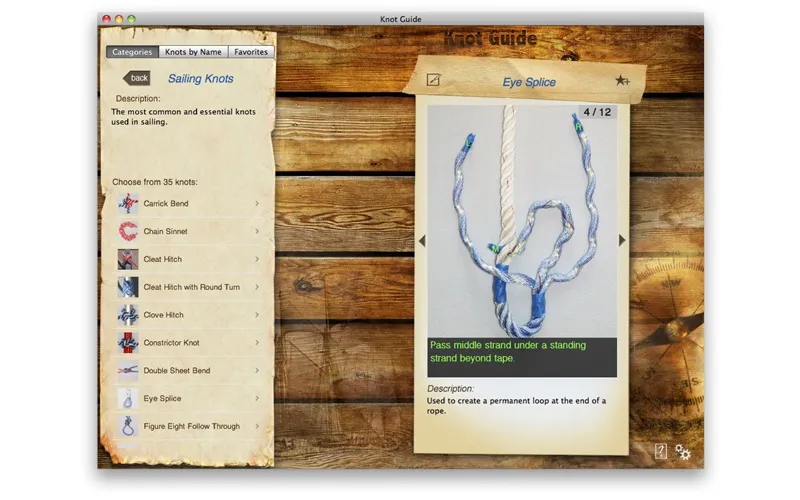ภาพหน้าจอของ Knot Guide (100+ knots)