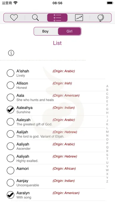 Baby Names (•◡•)应用截图