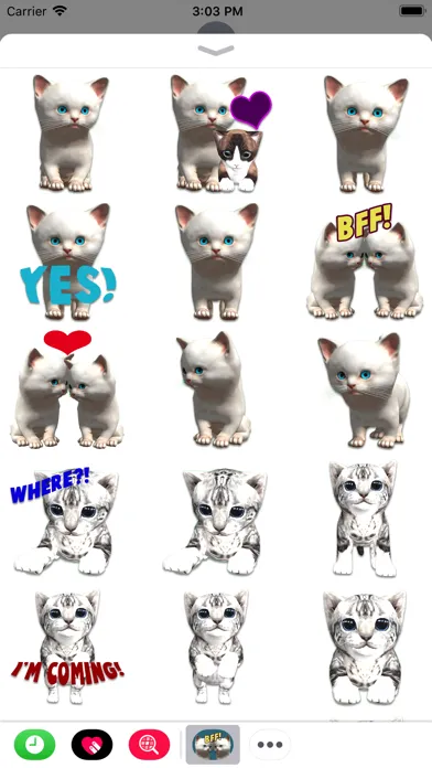 Cat Emoji Sticker Collection स्क्रीनशॉट