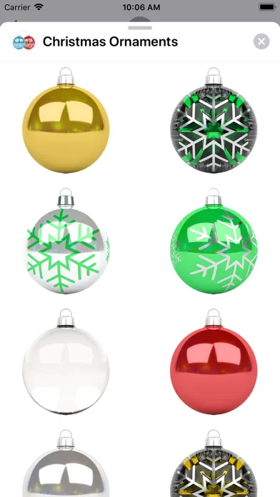 تصاویر Christmas Ornaments Stickers