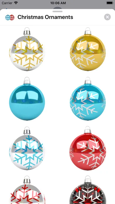 تصاویر Christmas Ornaments Stickers