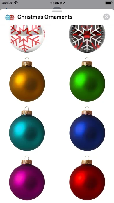تصاویر Christmas Ornaments Stickers