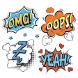 Comic Speech Bubble Stickers Comic Speech Bubble Stickers