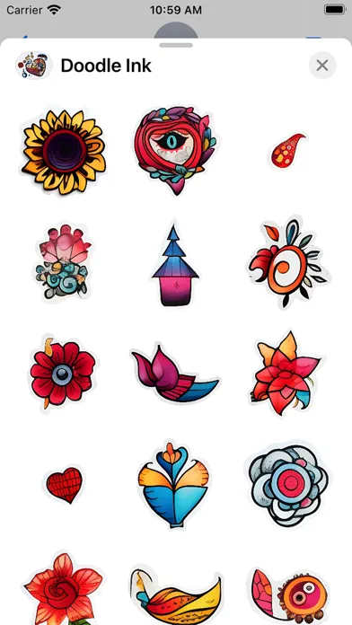 Doodle Ink Stickers应用截图