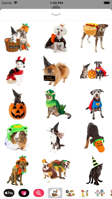 Tangkapan skrin Halloween Pets Sticker Pack
