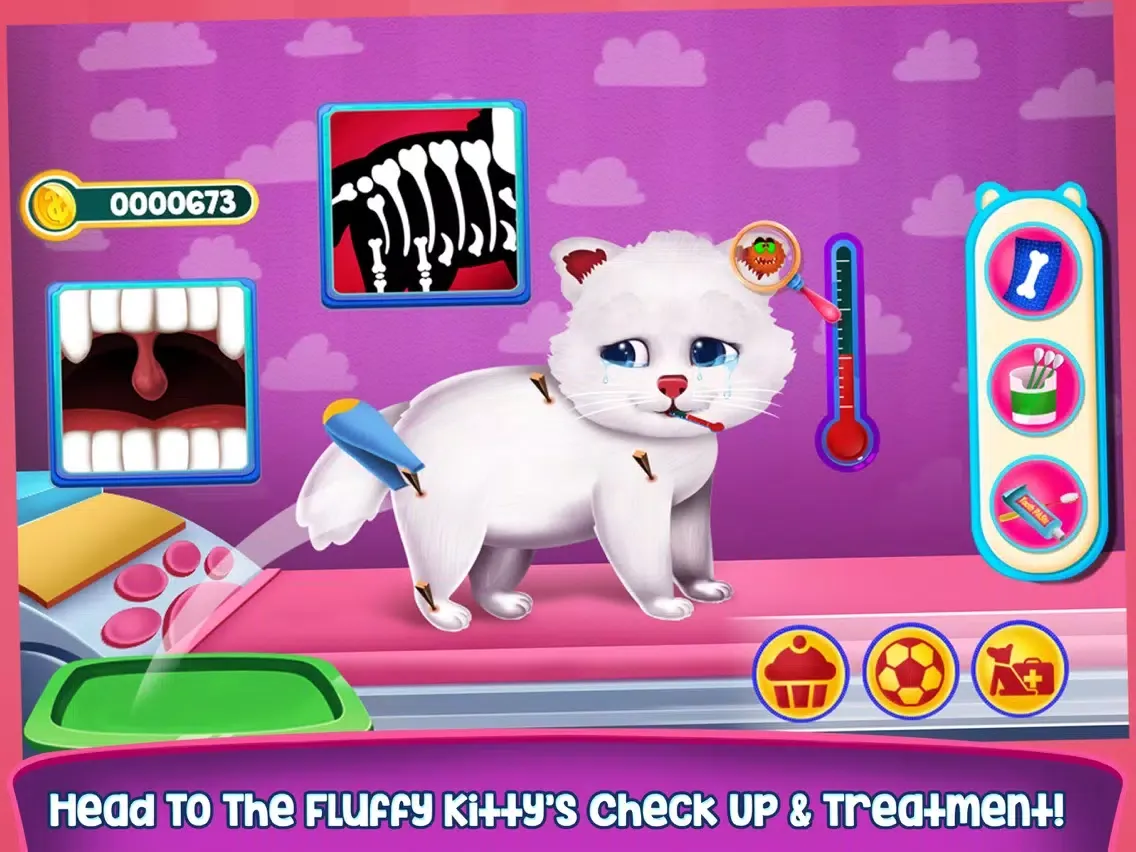 Fluffy Kitty Care And Play iPad  Ekran Görüntüleri