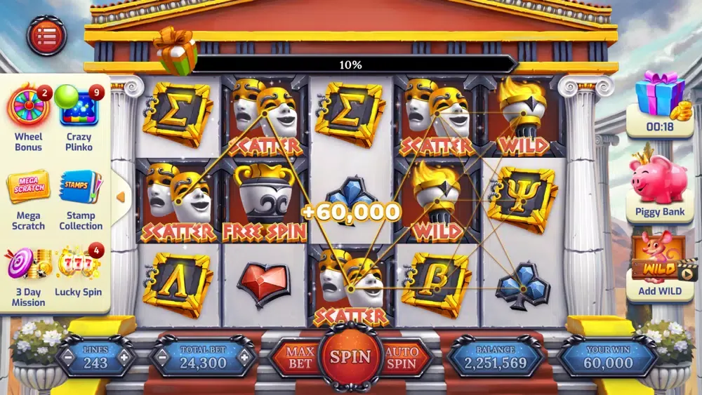 Capturas de tela do Mysterious Journey: Slot Story