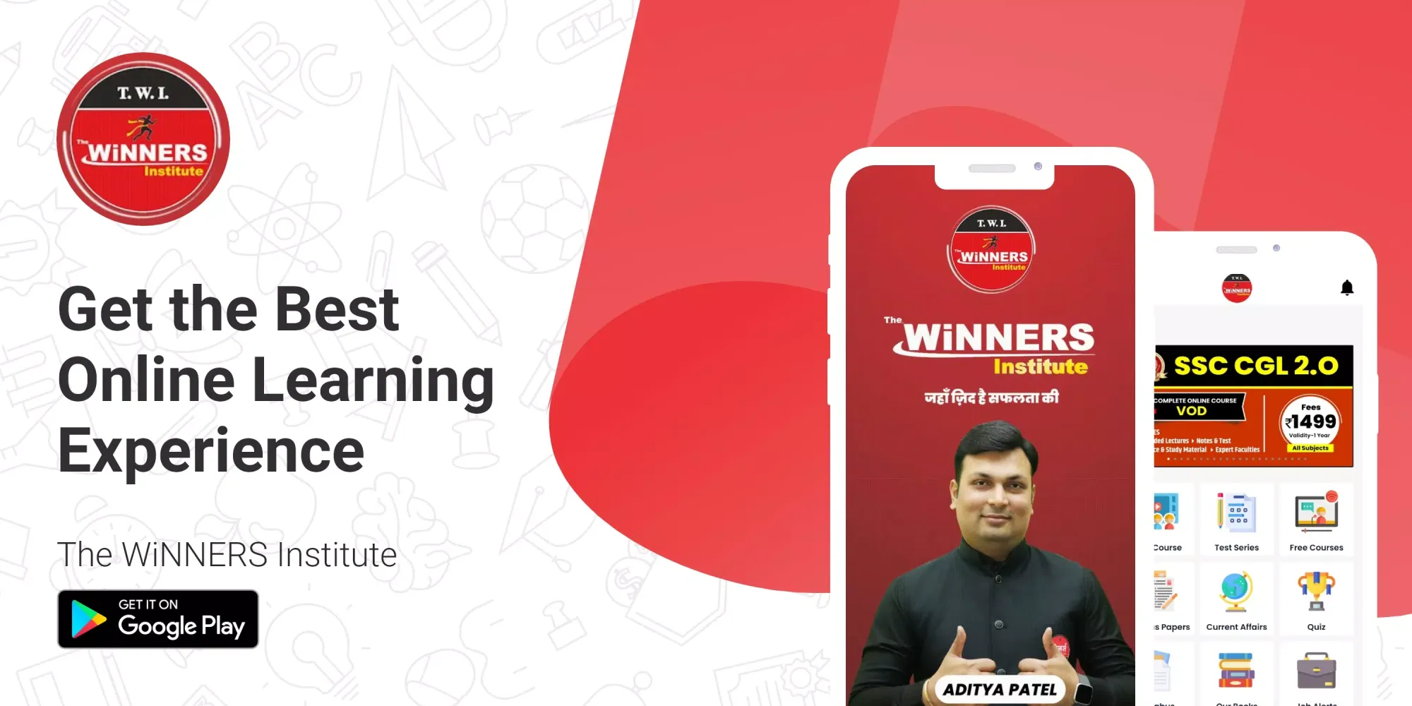Winners Institute App Screenshots