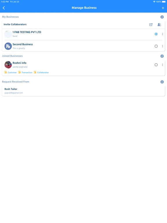 CreditLog – Ledger Account iPad  स्क्रीनशॉट