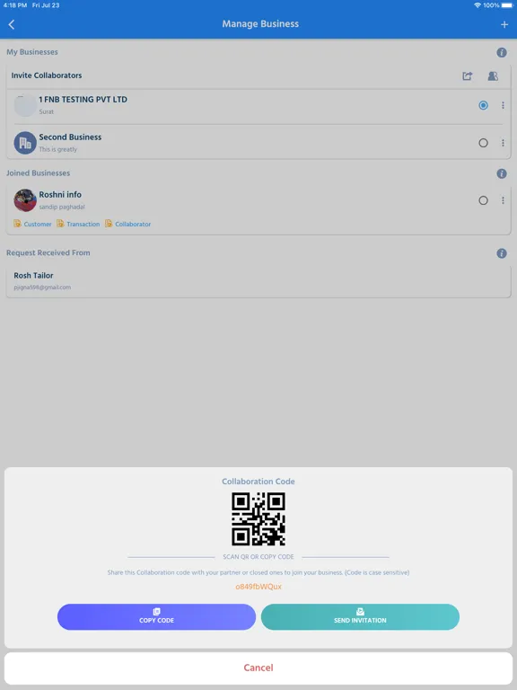 CreditLog – Ledger Account iPad  स्क्रीनशॉट