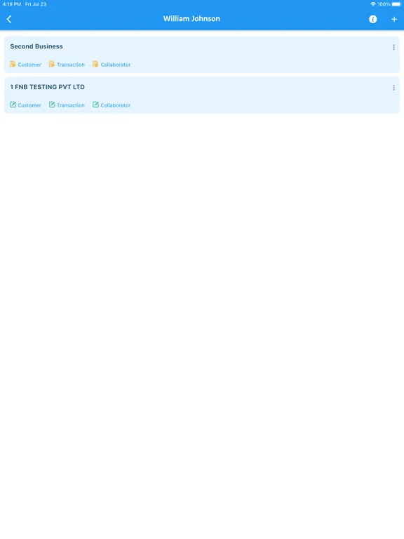 CreditLog – Ledger Account iPad  स्क्रीनशॉट