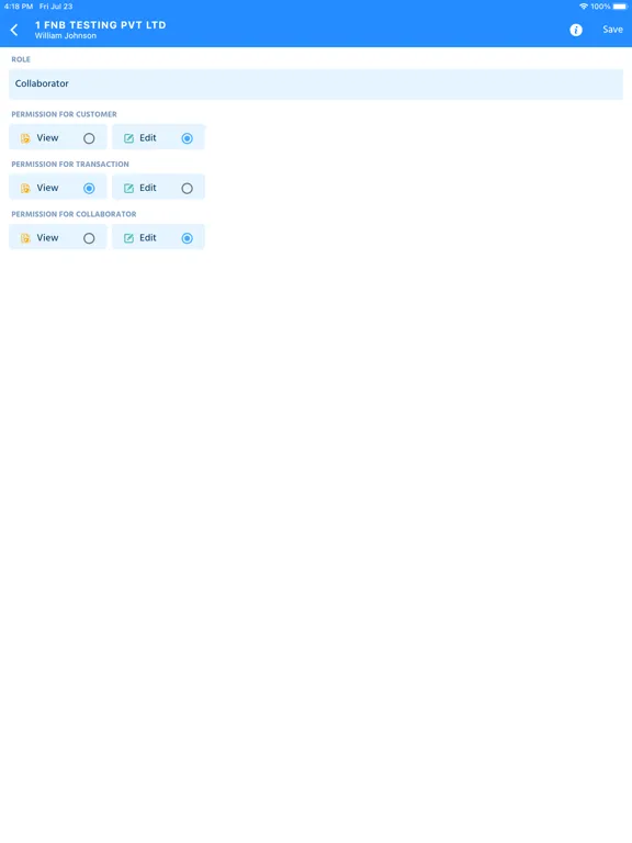 CreditLog – Ledger Account iPad  स्क्रीनशॉट