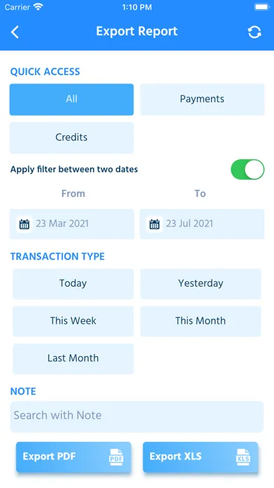 CreditLog – Ledger Account स्क्रीनशॉट