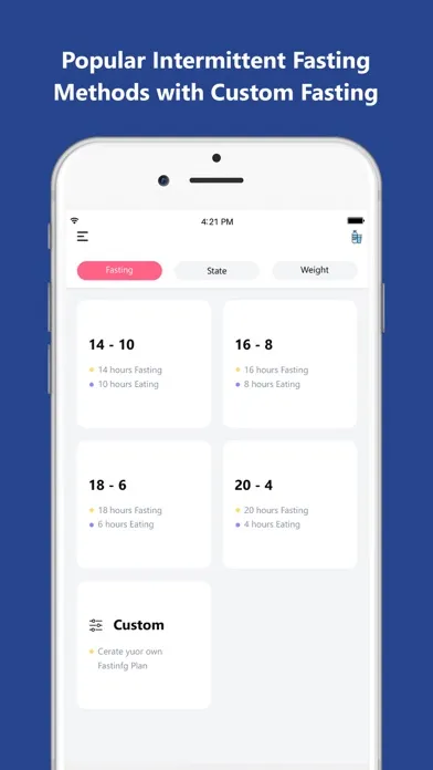 Скриншоты Track Fasting Hours & Weight