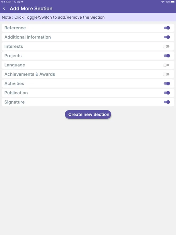 Resume Builder, CV Templates iPad  Screenshots