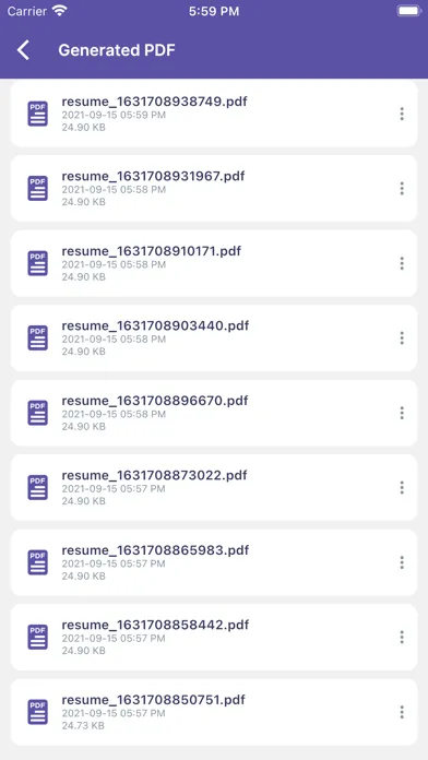 Resume Builder, CV Templates Screenshots