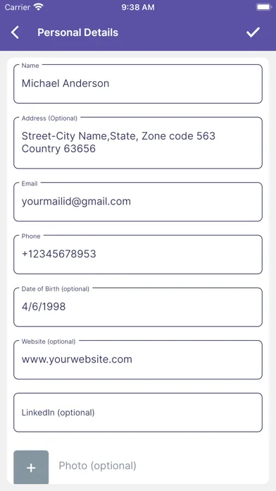 Resume Builder, CV Templates Screenshots