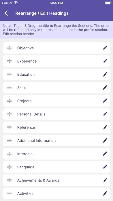 Resume Builder, CV Templates Screenshots